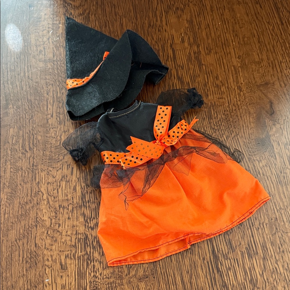 Doll clothes set - Black and Orange